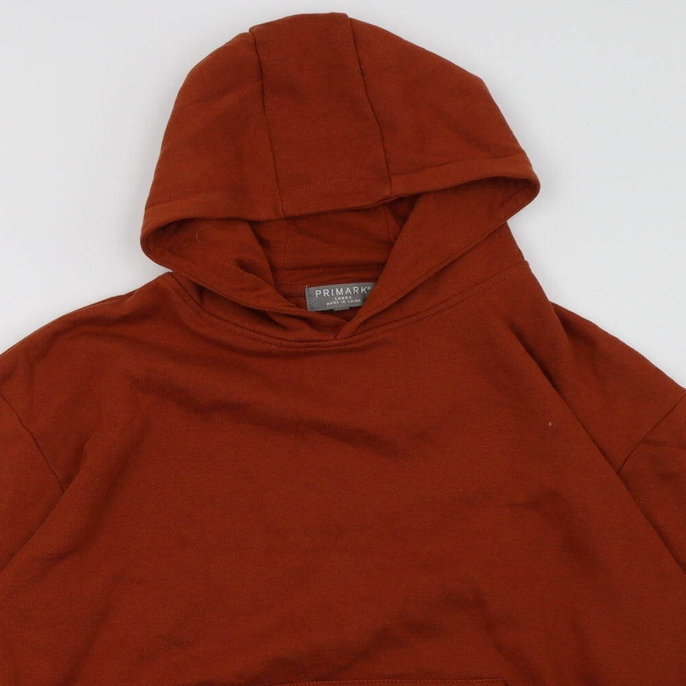 Primark Mens Brown   Pullover Hoodie Size L