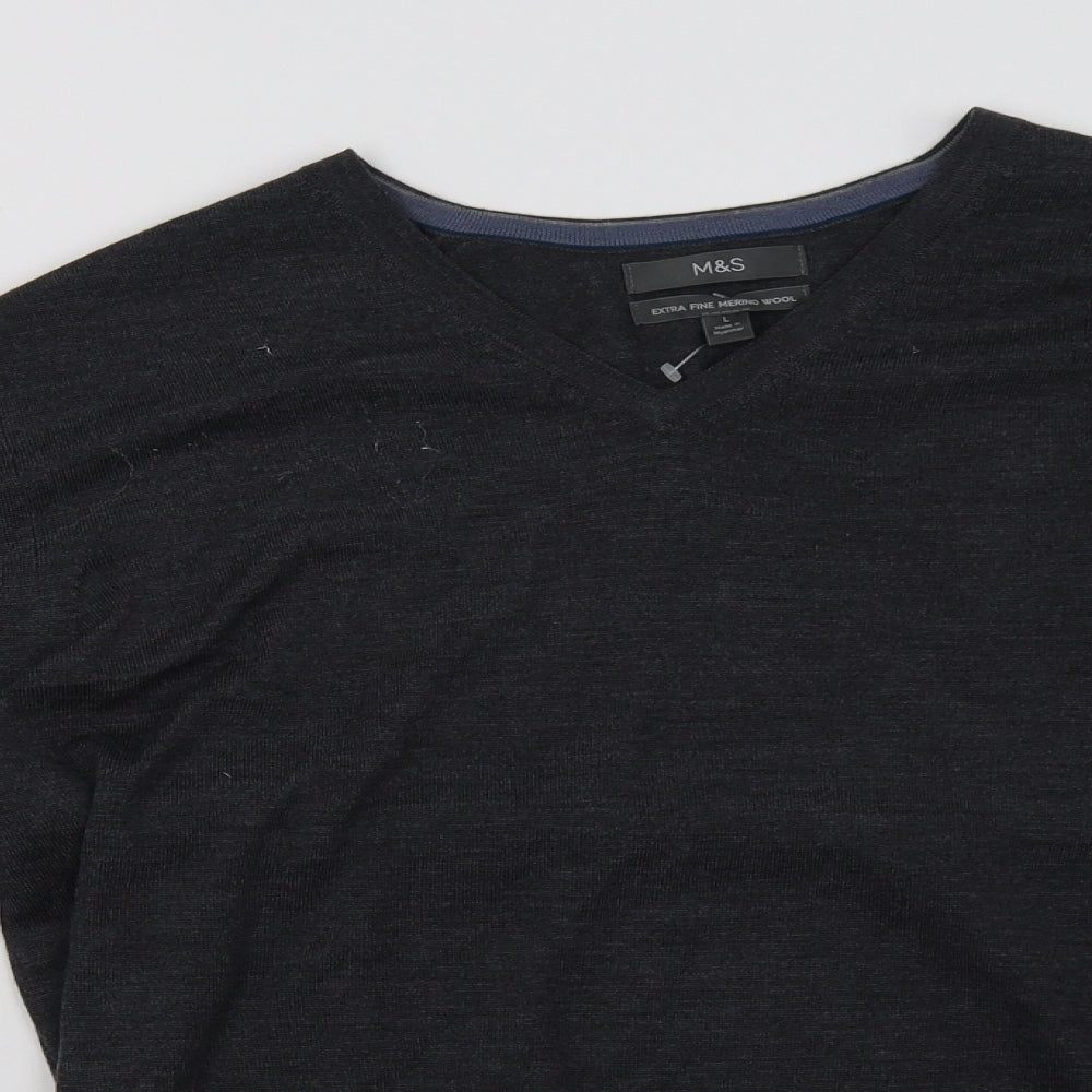 Marks and Spencer Mens Grey   Pullover Sweatshirt Size L
