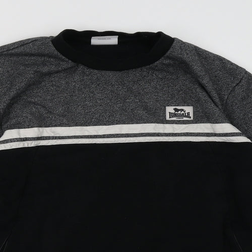 Lonsdale Mens Black   Pullover Hoodie Size M