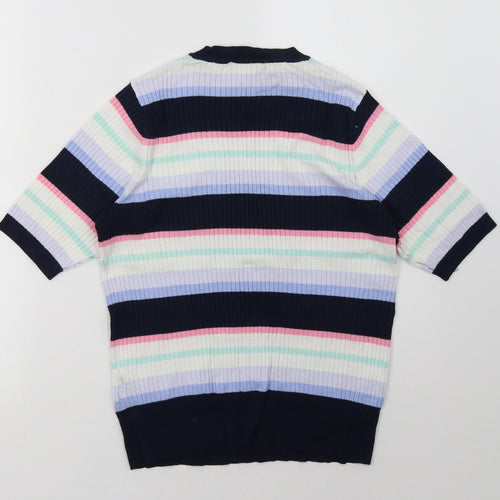 Marks and Spencer Womens Multicoloured Striped  Pullover Sweatshirt Size 12