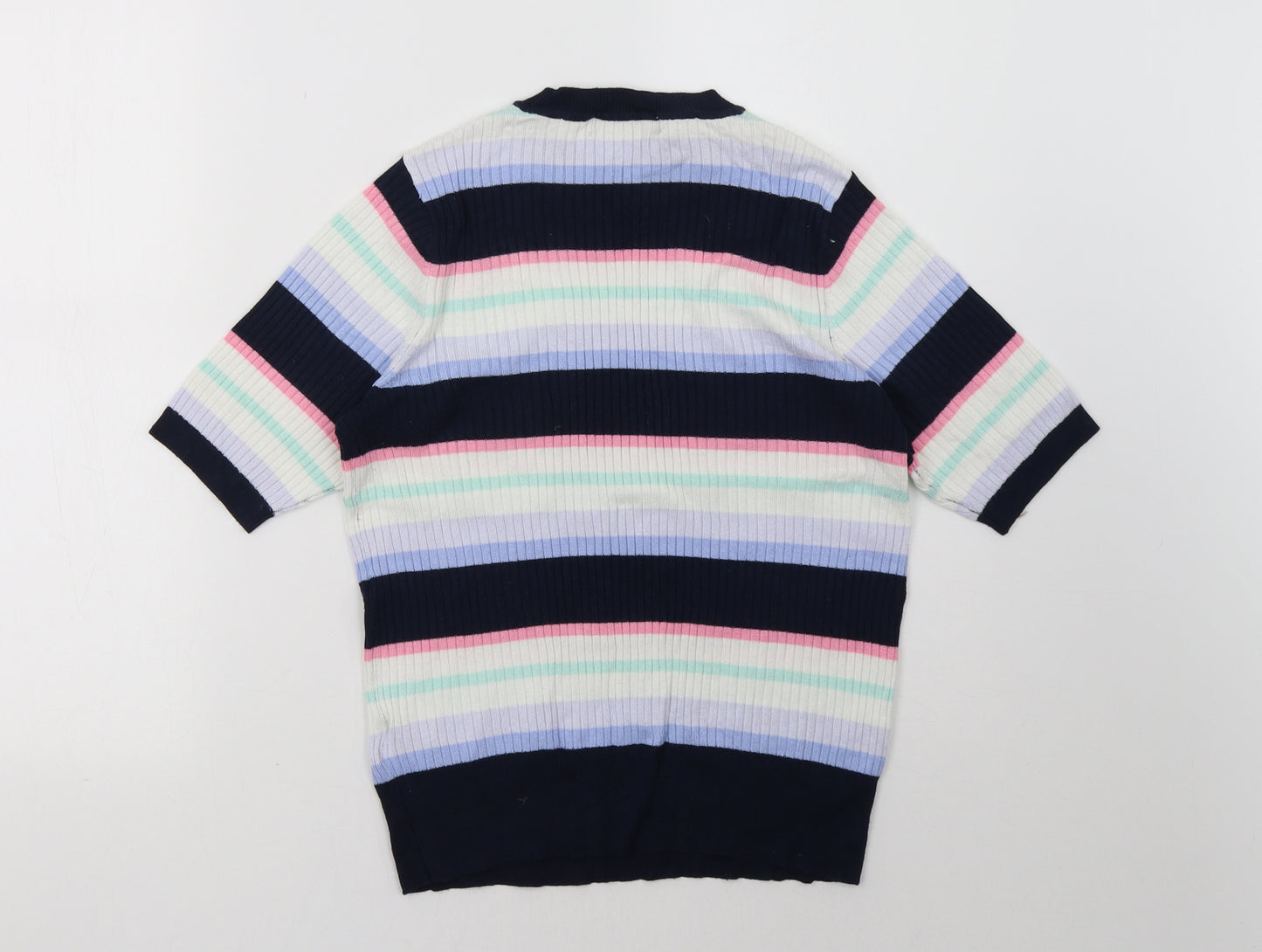 Marks and Spencer Womens Multicoloured Striped  Pullover Sweatshirt Size 12