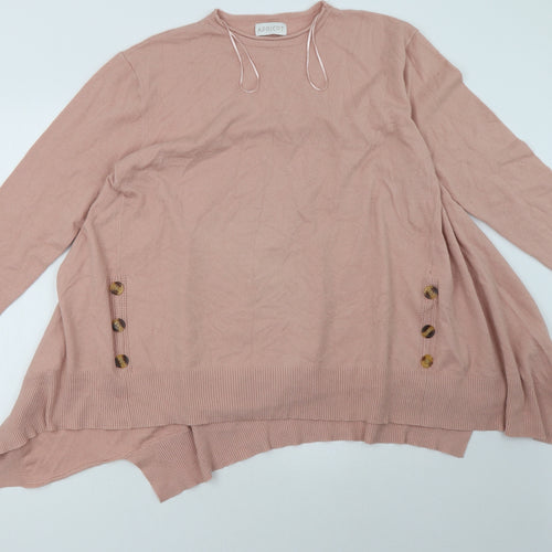 Apricot Womens Pink   Pullover Sweatshirt Size L
