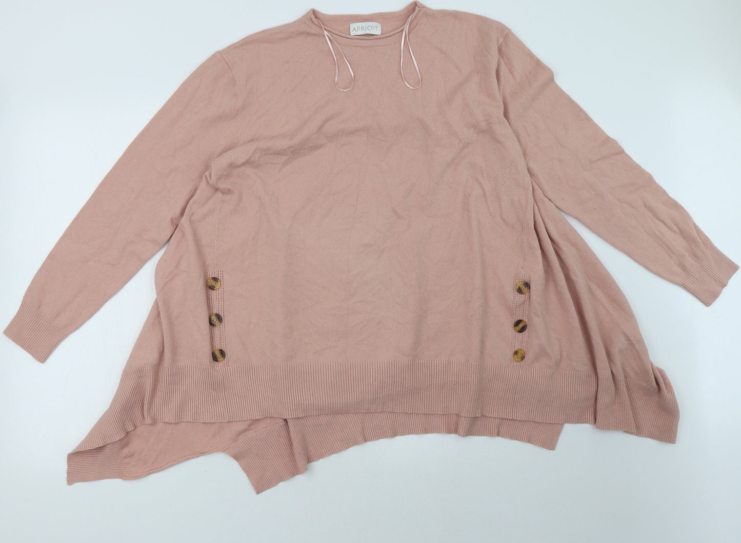 Apricot Womens Pink   Pullover Sweatshirt Size L