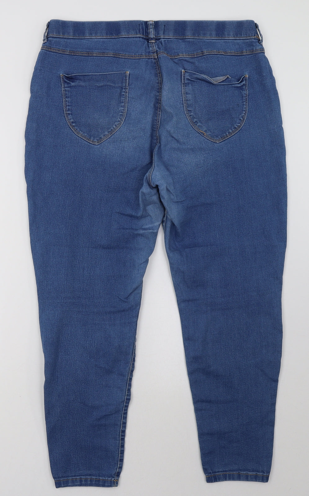 Dorothy Perkins Womens Blue  Denim Jegging Trousers Size 16 L29 in