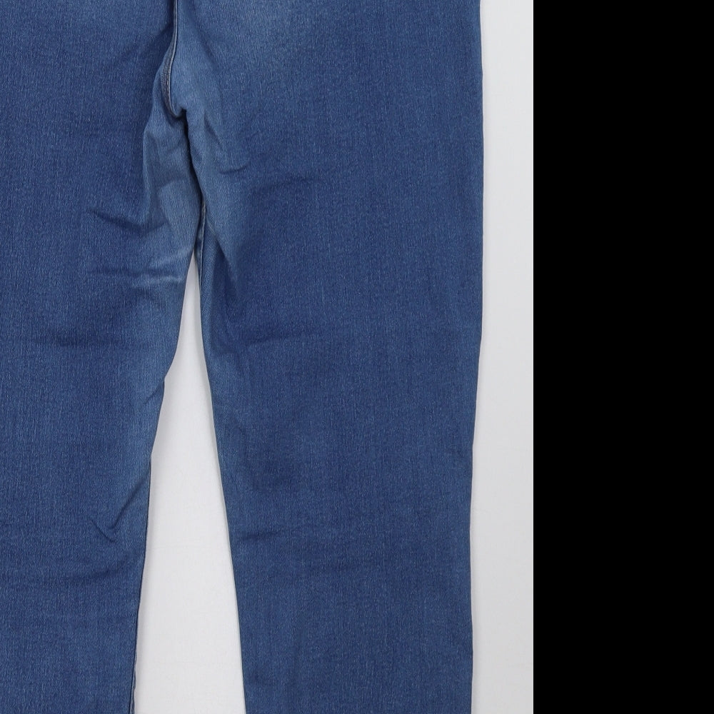 Dorothy Perkins Womens Blue  Denim Jegging Trousers Size 16 L29 in