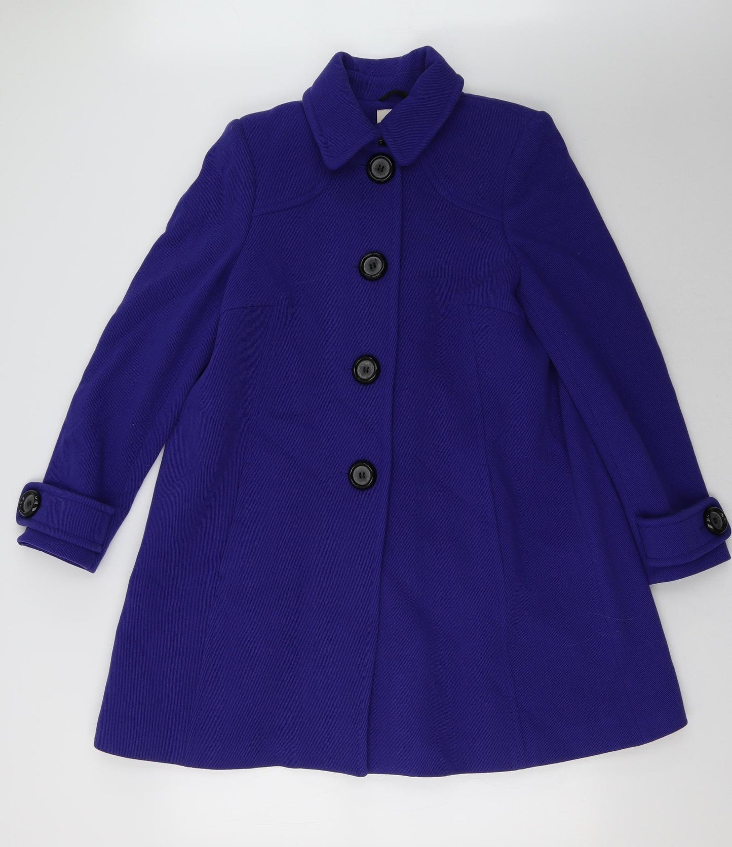 Whistles Womens Purple   Overcoat Coat Size 14