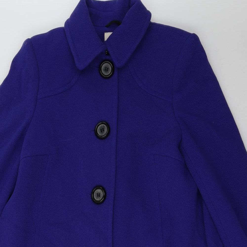 Whistles Womens Purple   Overcoat Coat Size 14