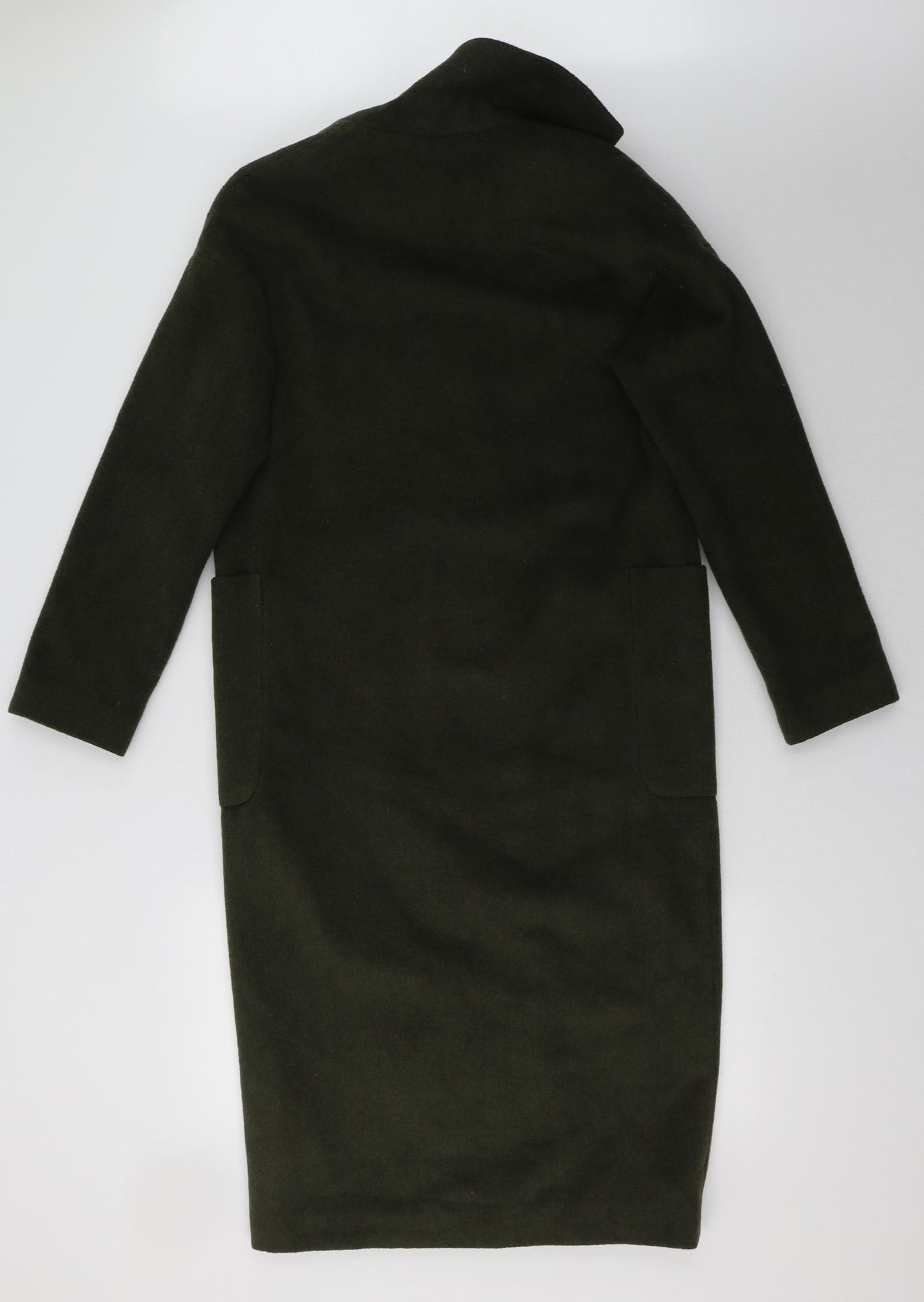 Topshop Womens Green   Overcoat Coat Size 4