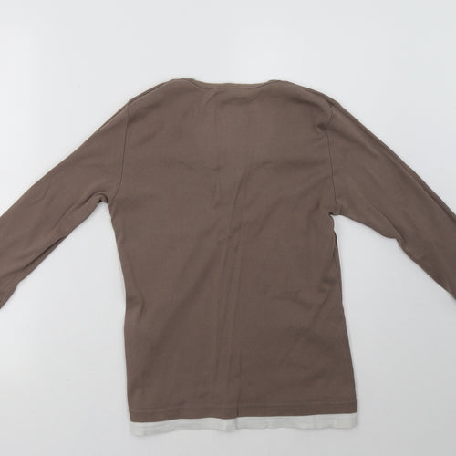 editions Womens Brown   Pullover Sweatshirt Size 10