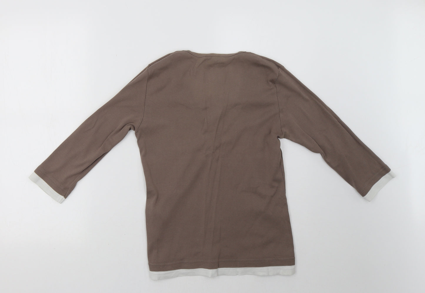 editions Womens Brown   Pullover Sweatshirt Size 10