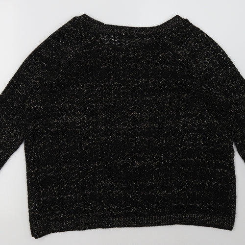 River Island Womens Black   Pullover Sweatshirt Size 8