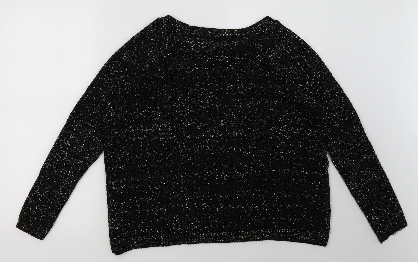 River Island Womens Black   Pullover Sweatshirt Size 8