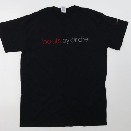Gildan Mens Black    T-Shirt Size L