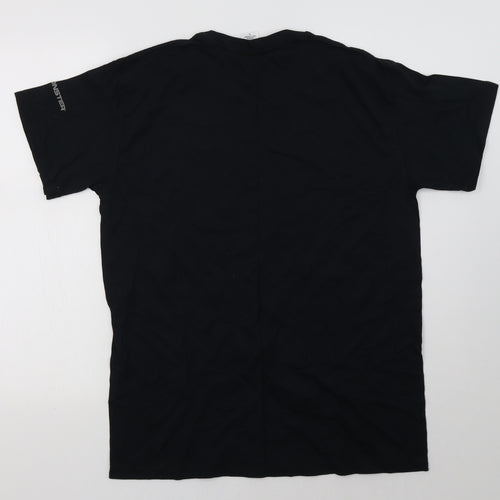 Gildan Mens Black    T-Shirt Size L
