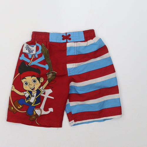 Disney Boys Red   Sweat Shorts Size 2-3 Years