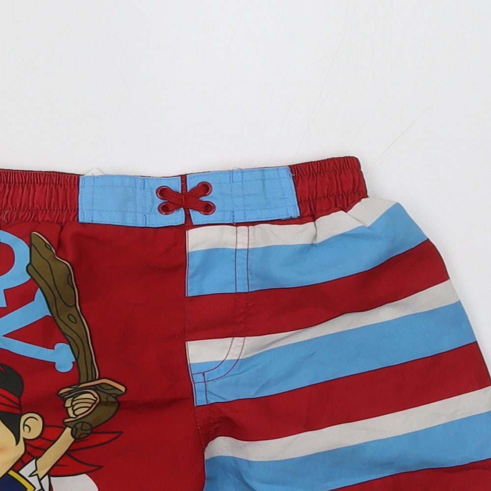 Disney Boys Red   Sweat Shorts Size 2-3 Years