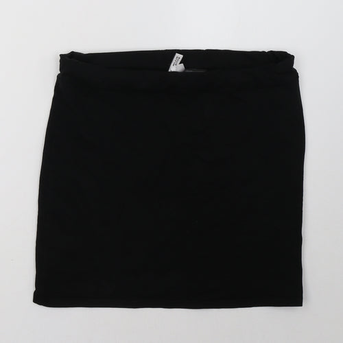 H&M Womens Black   A-Line Skirt Size M