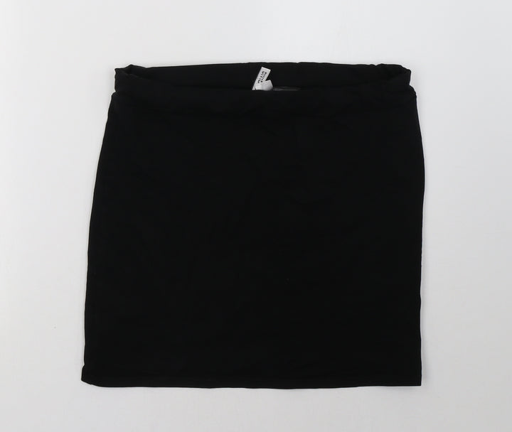 H&M Womens Black A-Line Skirt Size M
