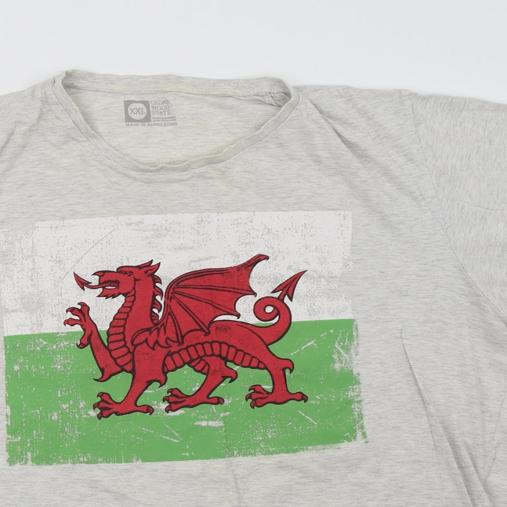 Primark Mens Grey    T-Shirt Size 2XL