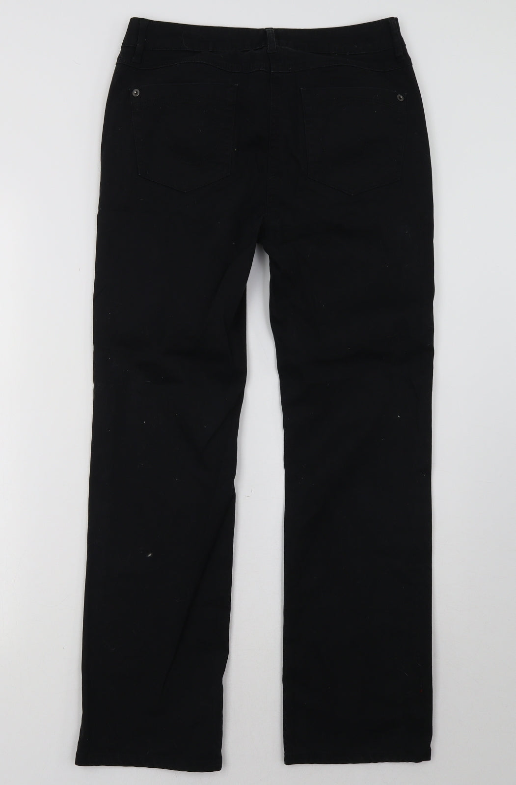 Matalan Womens Black   Straight Jeans Size 8 L30 in