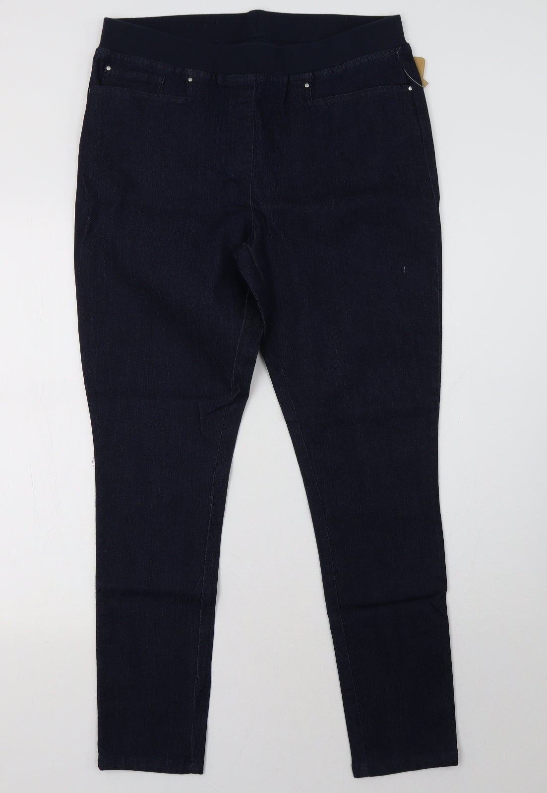 Cotton Traders Womens Blue   Jegging Trousers Size 14 L31 in