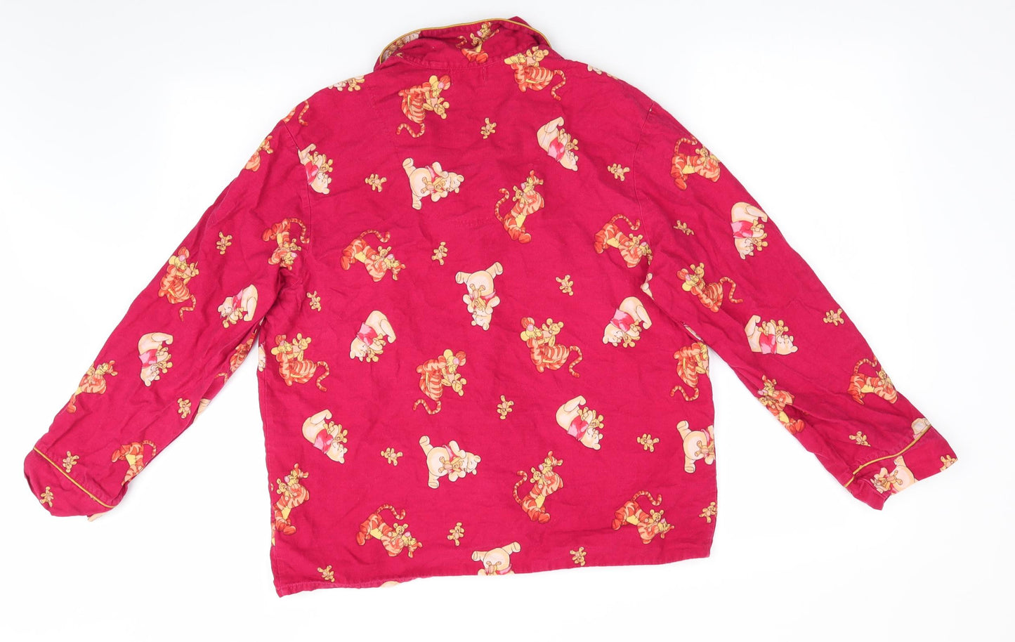 Disney Womens Red Animal Print   Pyjama Top Size 10  - Winnie The Pooh
