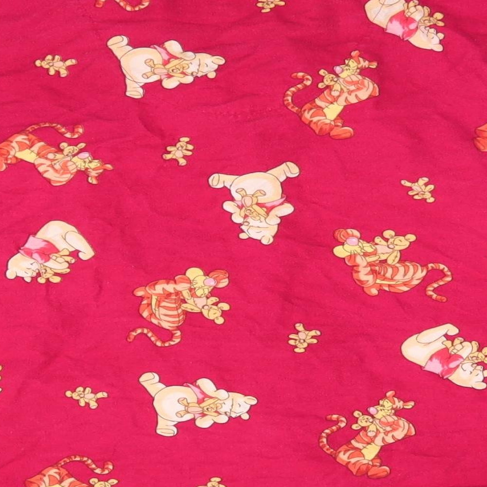 Disney Womens Red Animal Print   Pyjama Top Size 10  - Winnie The Pooh