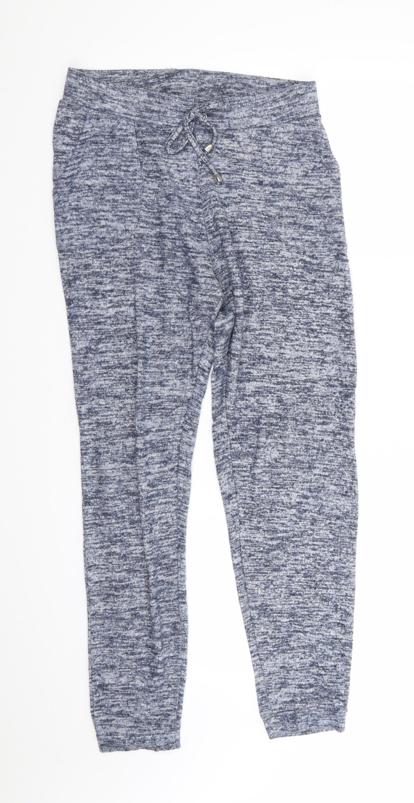 George Womens Blue   Jogger Trousers Size 10 L27 in - Blue White Twist