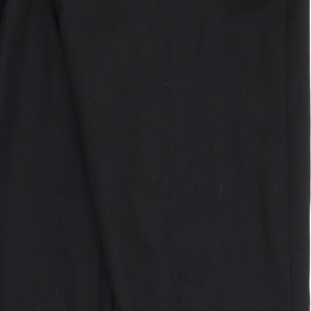 Preworn Womens Black   Trousers  Size 14 L27 in - Back Elastication