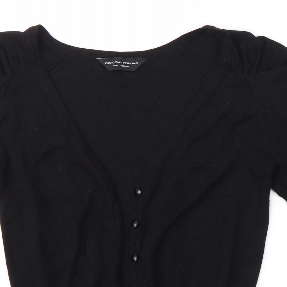 Dorothy Perkins Womens Black   Cardigan Jumper Size 8