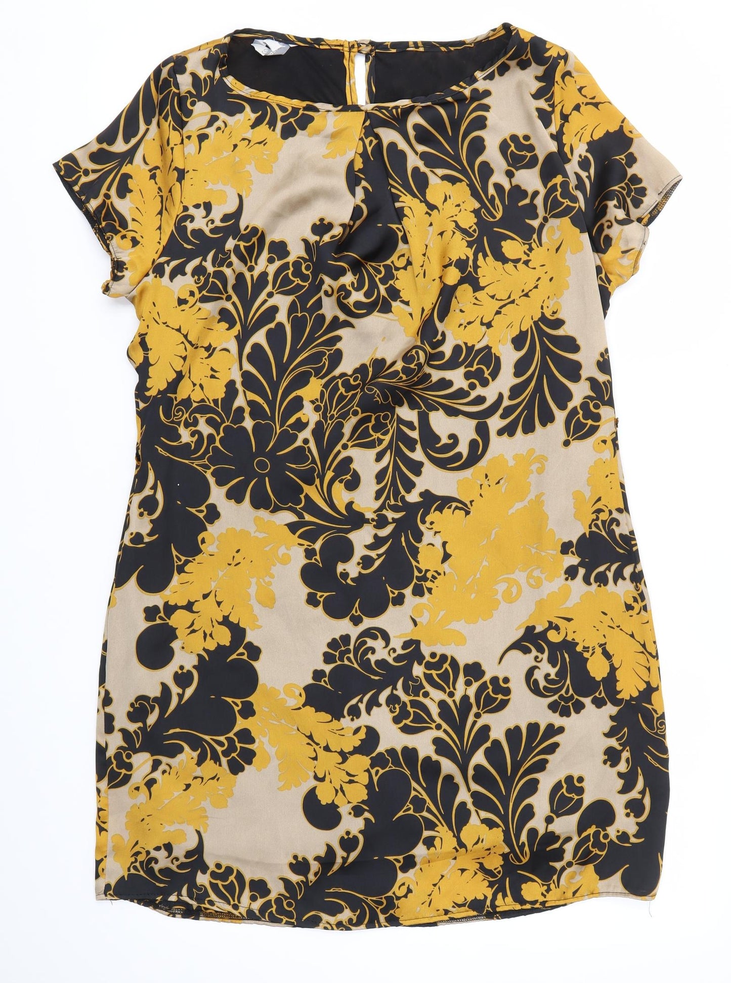 Peacocks Womens Orange Floral  A-Line  Size 12