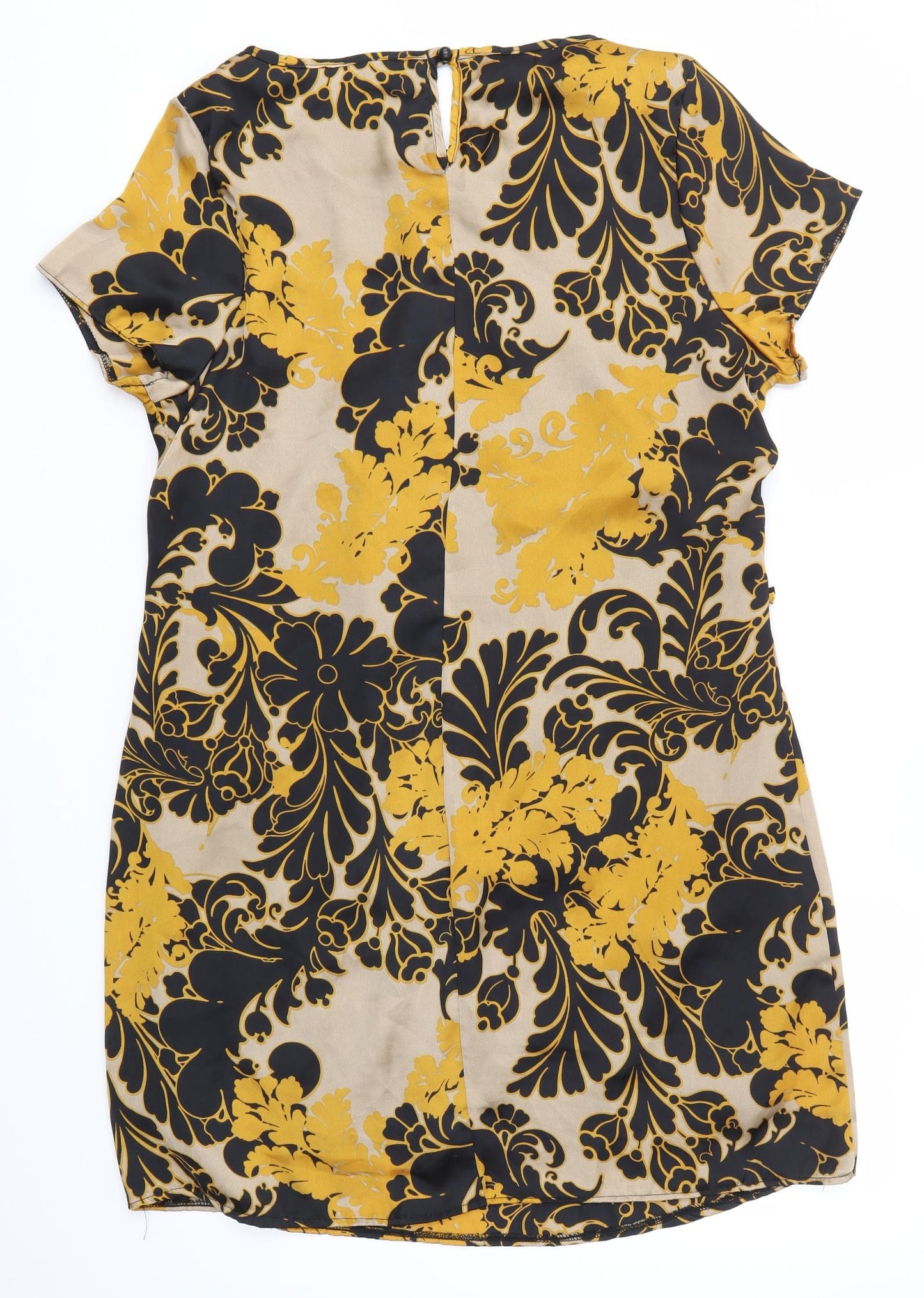 Peacocks Womens Orange Floral  A-Line  Size 12