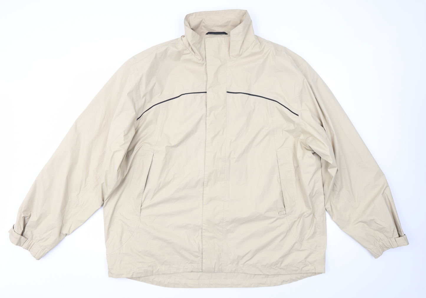 Haggar Mens Beige   Overcoat Coat Size 2XL