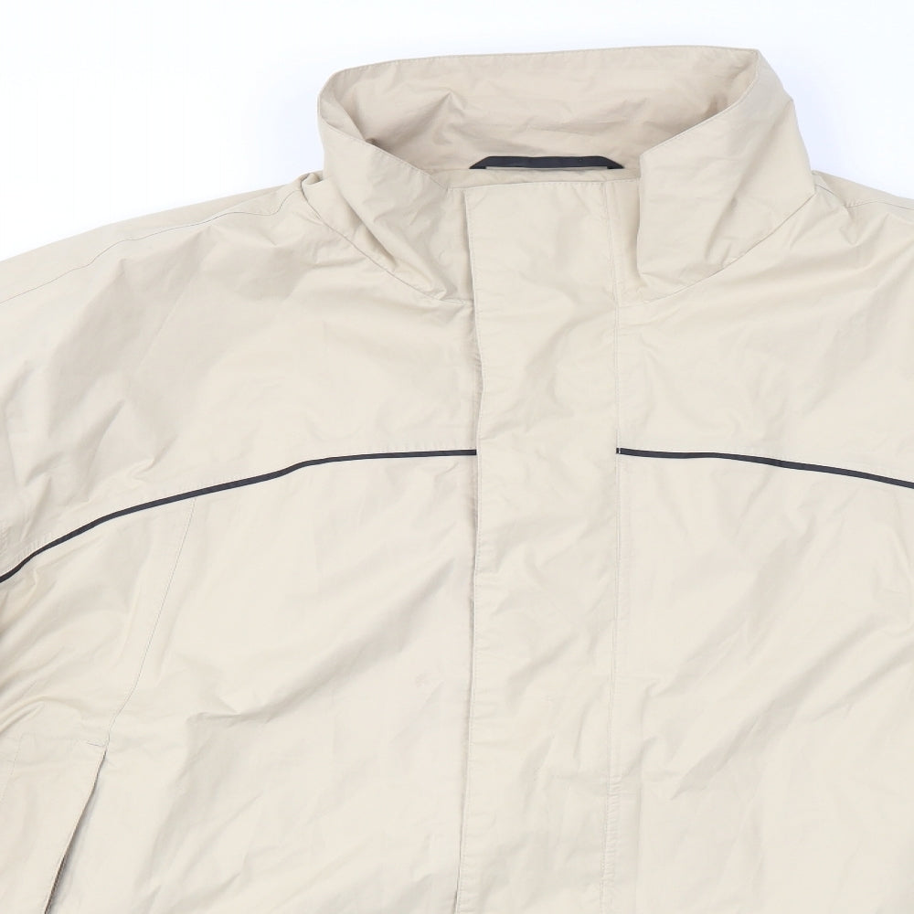 Haggar Mens Beige   Overcoat Coat Size 2XL