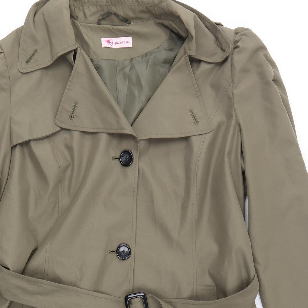 glamorosa Womens Green   Parka Coat Size 20