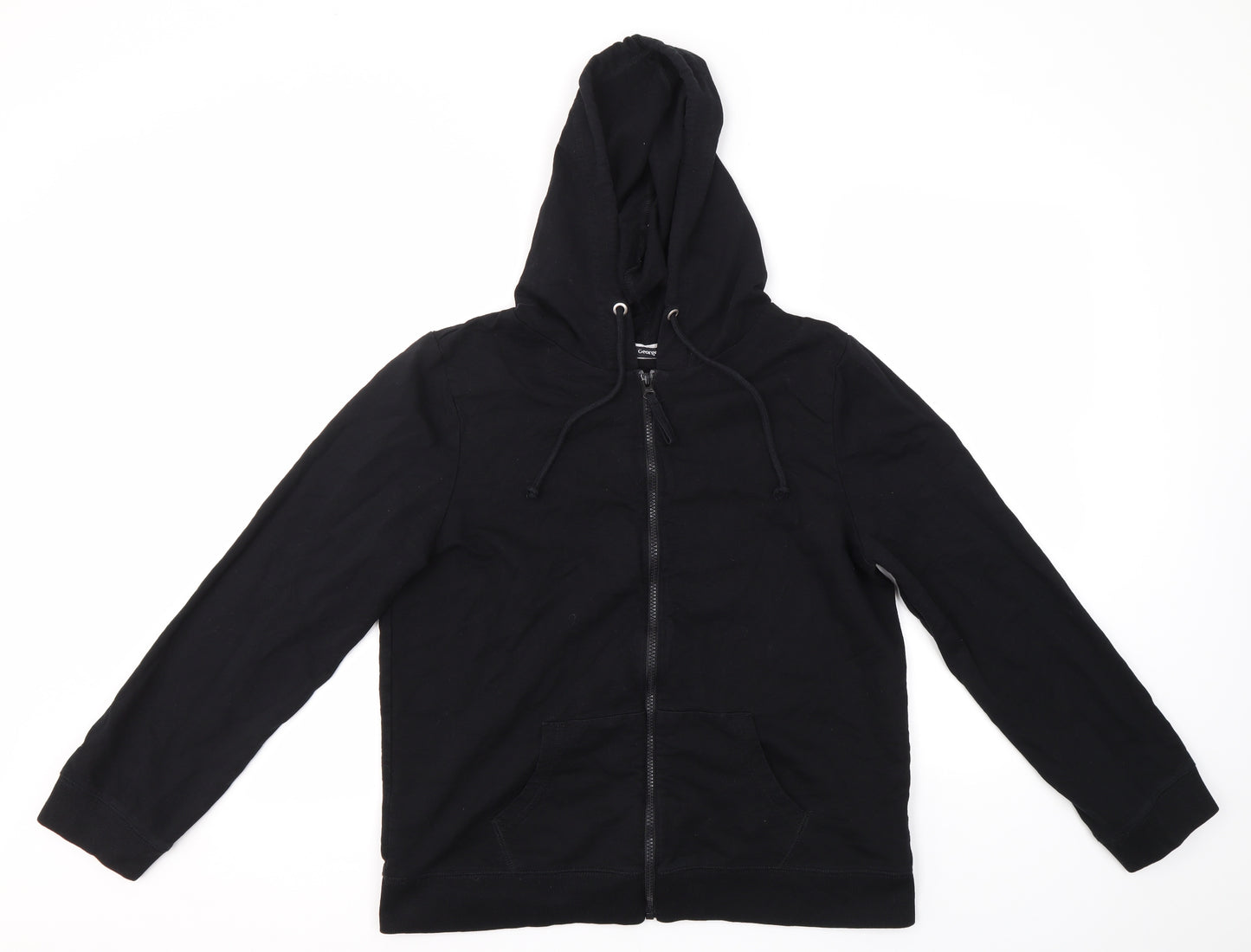 George Womens Black   Full Zip Hoodie Size 16