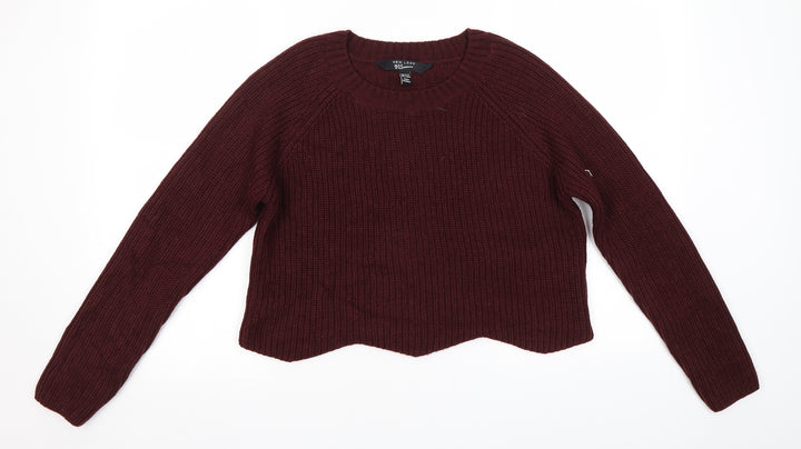 New Look Girls Brown Pullover Jumper Size 14-15 Years