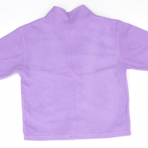 Preworn Girls Purple   Pullover Jumper Size 3-4 Years