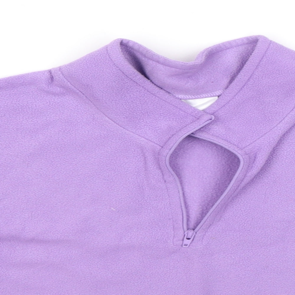 Preworn Girls Purple   Pullover Jumper Size 3-4 Years
