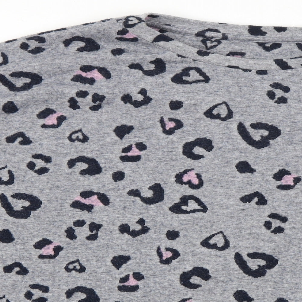 TU Womens Grey Animal Print  Pullover Jumper Size 24