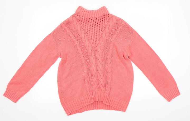 Dorothy Perkins Womens Pink   Pullover Jumper Size 10