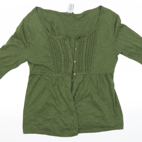 like, love Womens Green   Cardigan Jumper Size L