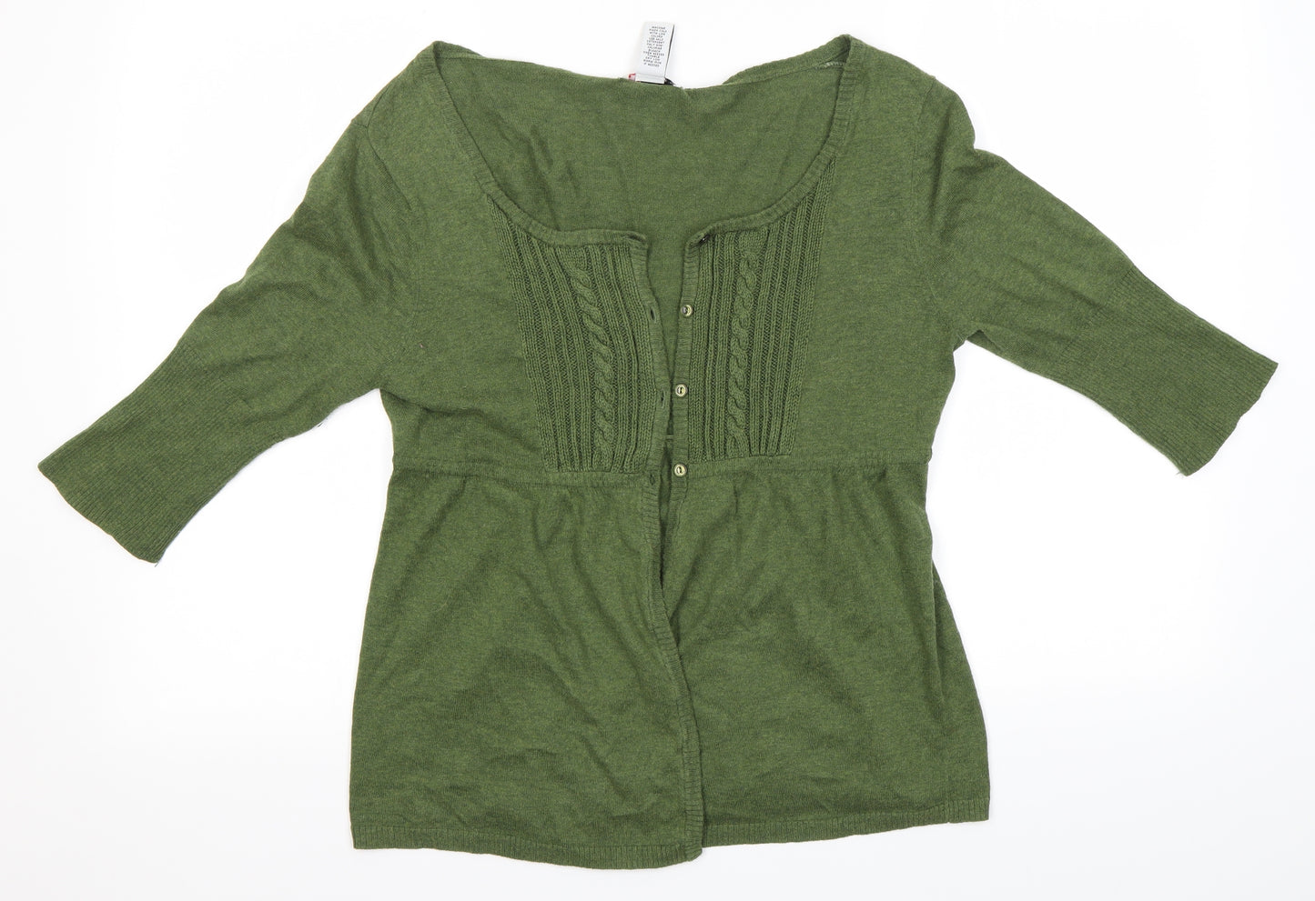 like, love Womens Green   Cardigan Jumper Size L