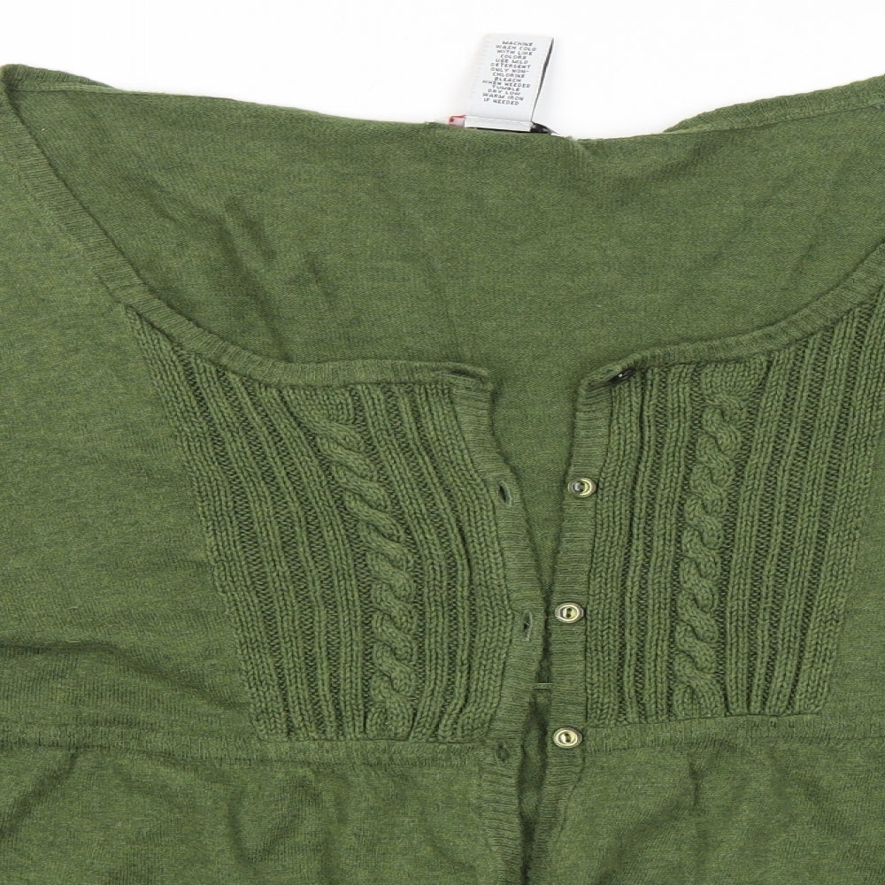 like, love Womens Green   Cardigan Jumper Size L