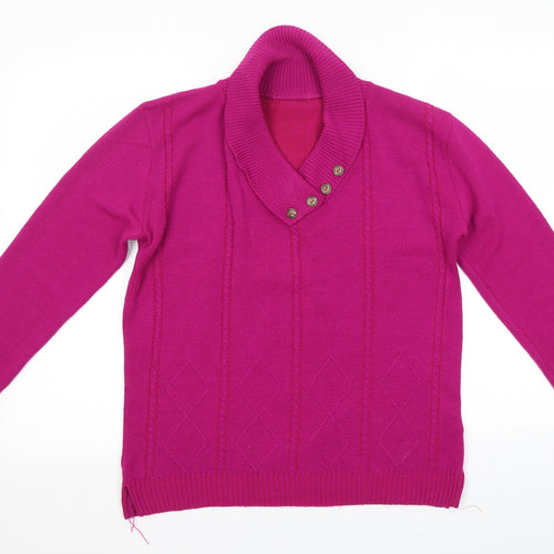 Preworn Womens Pink   Pullover Jumper Size L