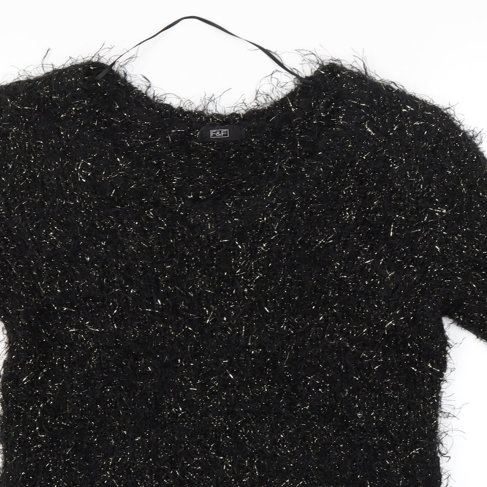 F&F Womens Black   Pullover Jumper Size 12
