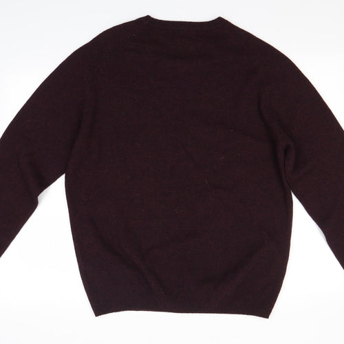 M&S Mens Purple   Pullover Jumper Size L
