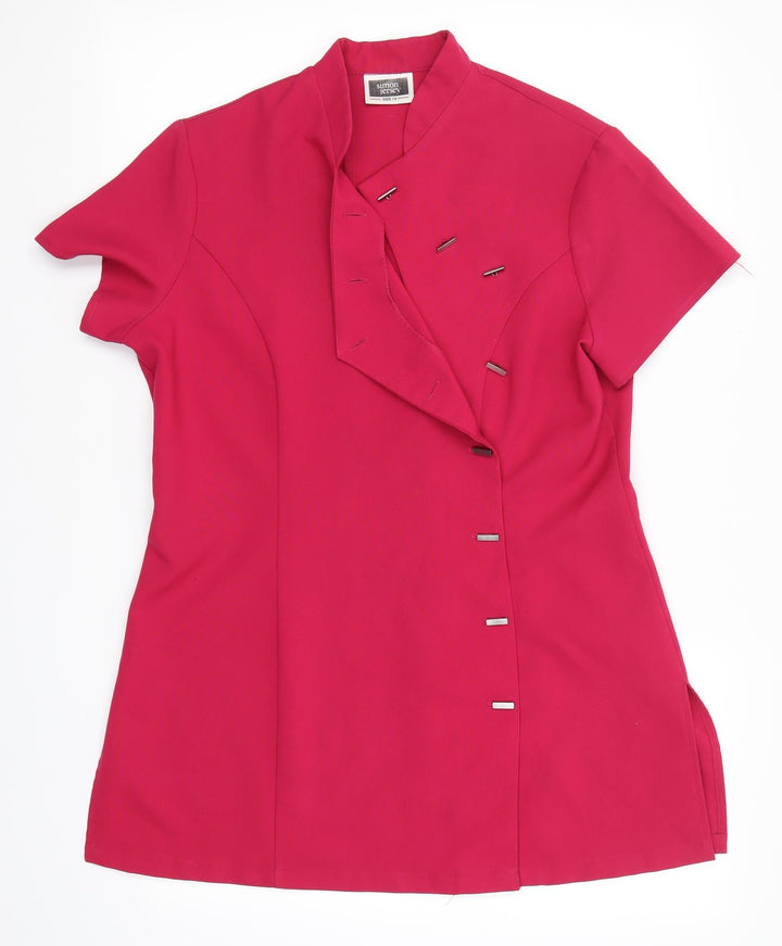 Simon Jersey Womens Pink T-Shirt Dress Size 14