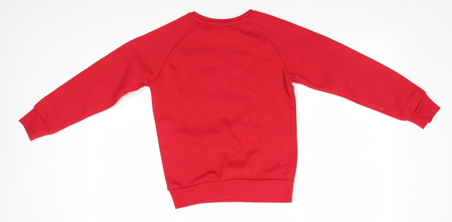 Primark Boys Red   Pullover Jumper Size 9-10 Years