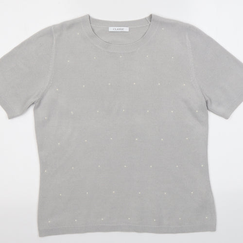 M&S Womens Grey   Pullover Jumper Size 12